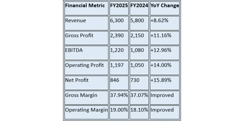 Financial Summary Table